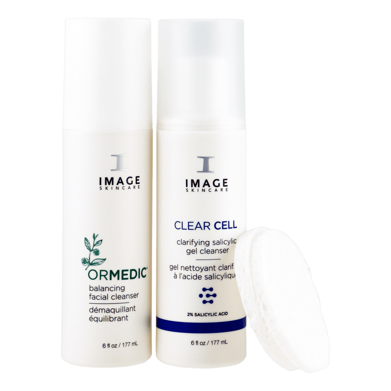 acne huid cleanser duo image skincare
